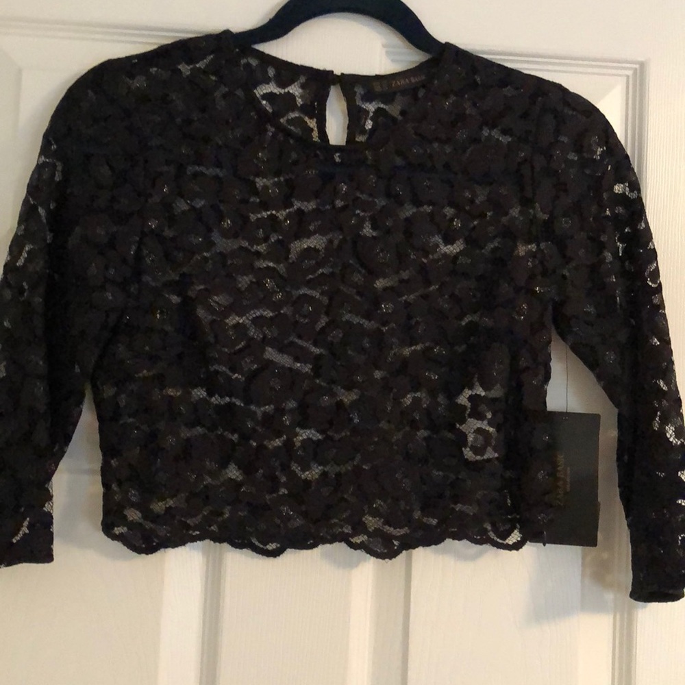 Zara lace crop top!
